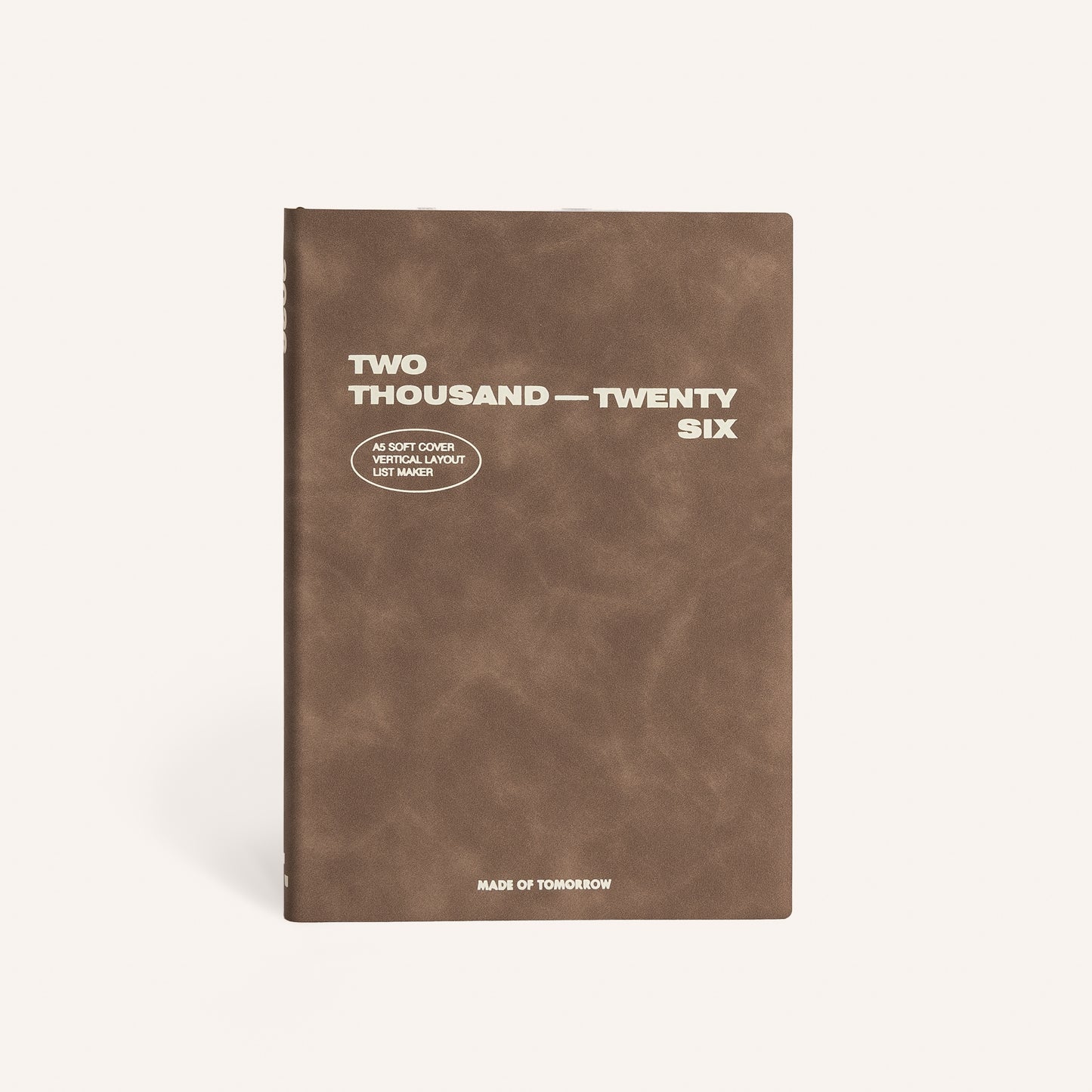 2026 A5 Vertical Weekly Diary - Faux Leather