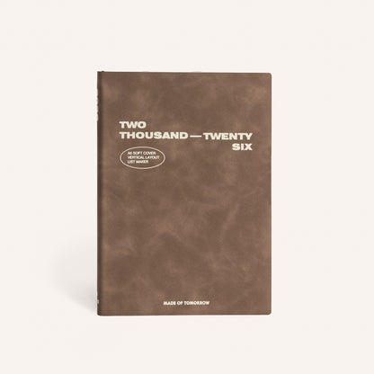 2026 A5 Vertical Weekly Diary - Faux Leather