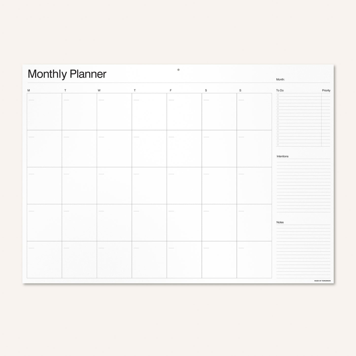 Monthly Wall Planner